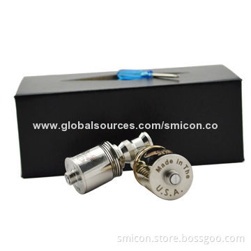 Hottest Stainless Steel Patriot Atomizer for E Cigarette Mod, 2mL Capacity